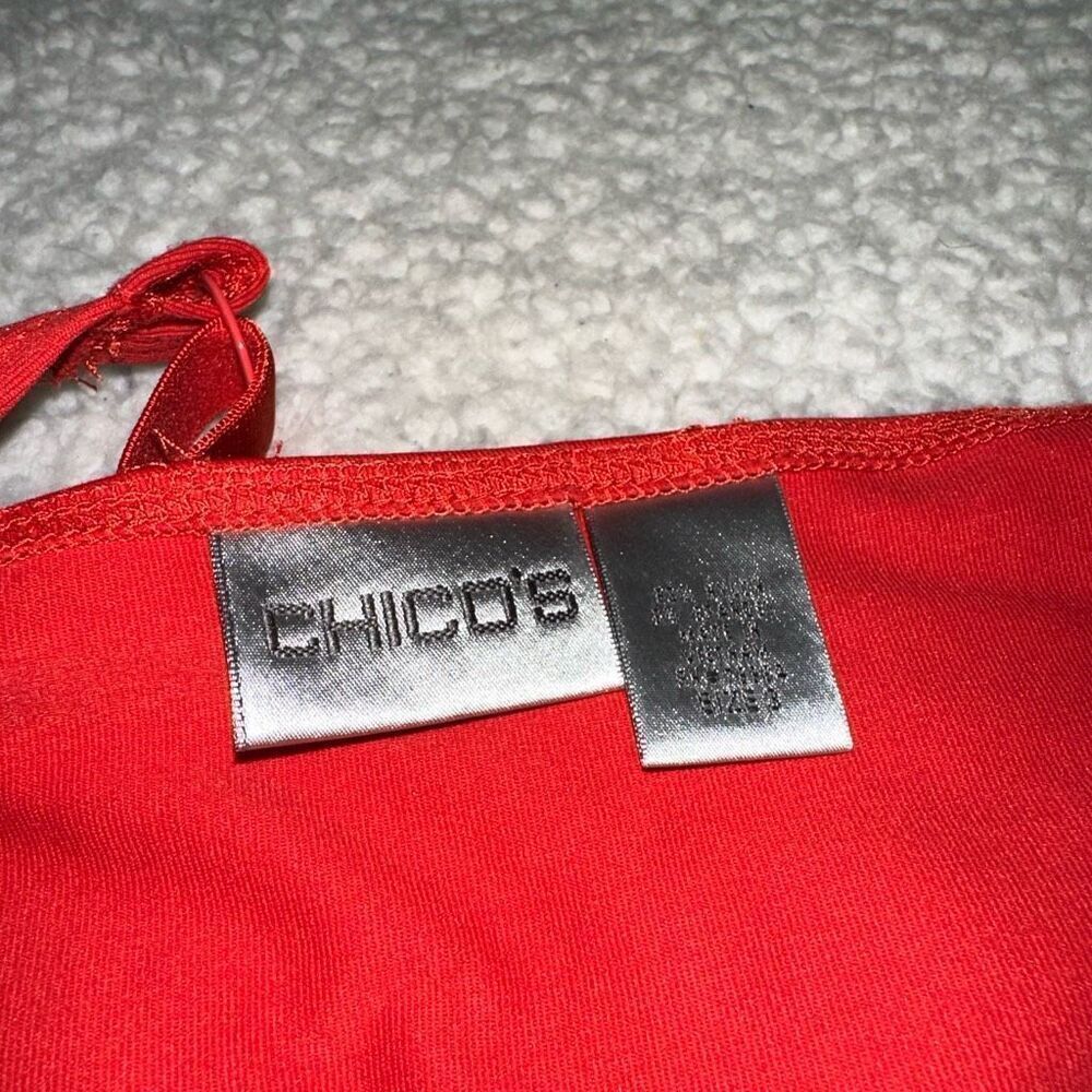 Chicos Women’s Solid Red Adjustable Strap Tank To… - image 5
